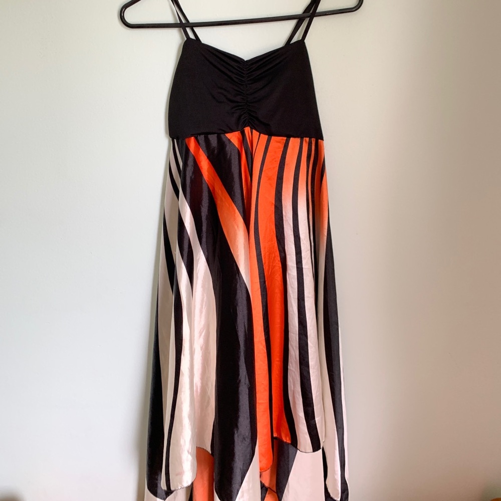 ‼️Sale‼️Neelam orange and brown beach dress